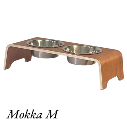 Murre’s Bowl Bar – Mokka M Sized Bowl Stand for Dogs