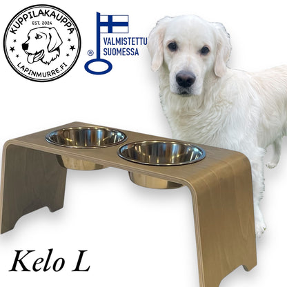 Murre’s Bowl Bar – Kelo L Sized Bowl Stand for Dogs