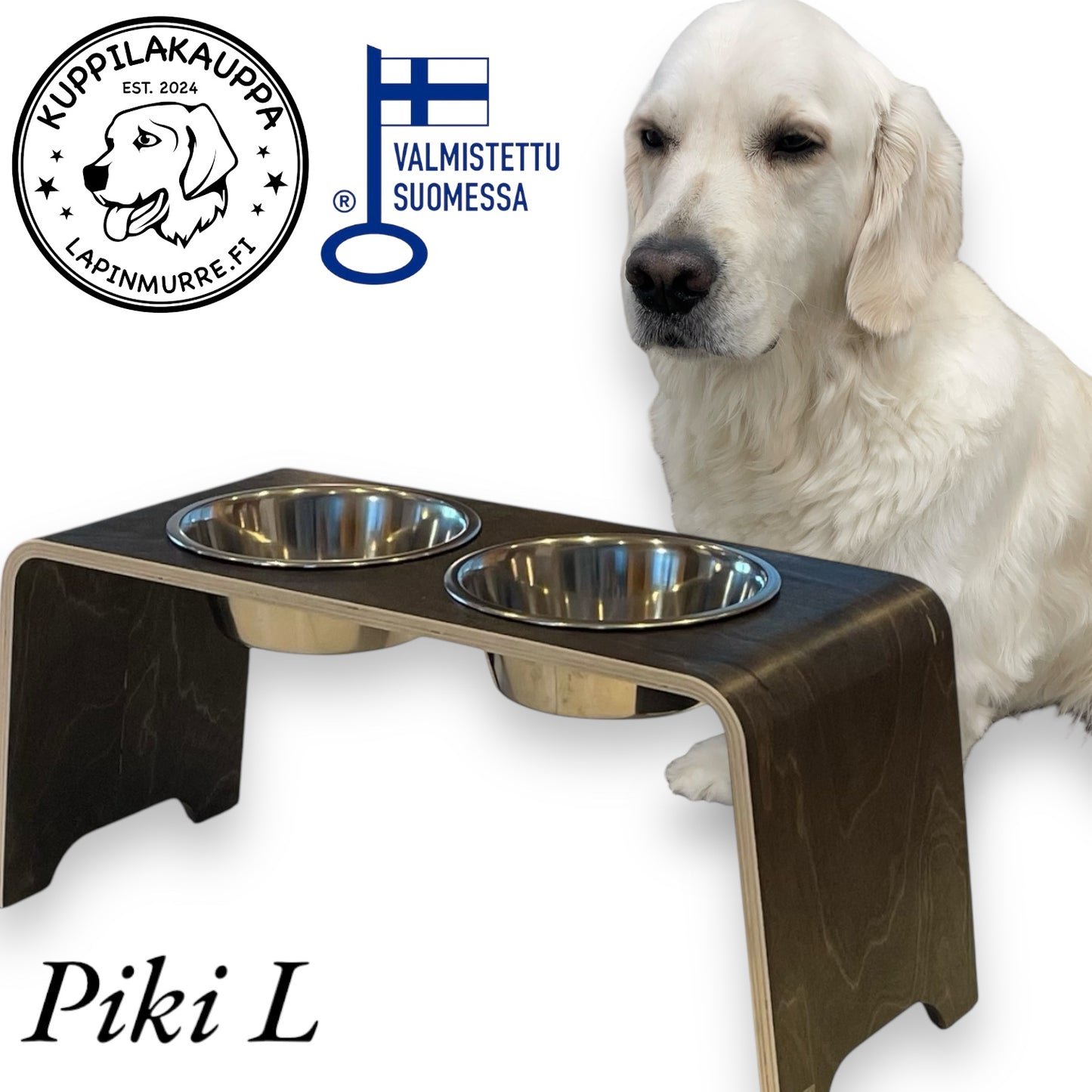 Murre’s Bowl Bar – Piki L Sized Bowl Stand for Dogs